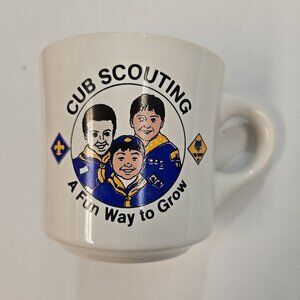 Vintage Cub Scouting Mug A Fun Way to Grow BSA White